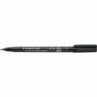 Staedtler Lumocolor 318F permanent overheadpen 0,6mm sort 