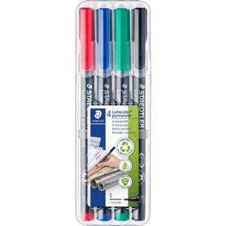 Staedtler Lumocolor 313 permanent overheadpenne 0,4mm 4 farver