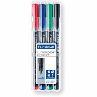 Staedtler Lumocolor 317 overheadpenne med 1.0 mm stregbredde i sampak 