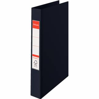 Esselte ringbind i A4 med 4OR og 42 mm rygbredde i farven sort 