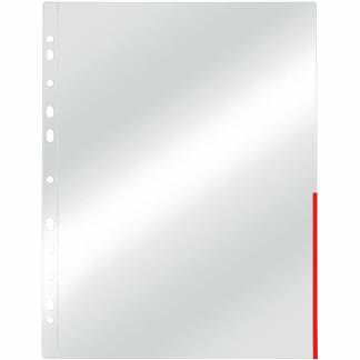 Esselte signallommer A4 105my rød kant 