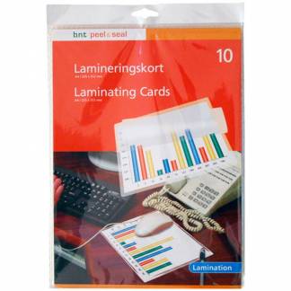 BNT selvklæbende lamineringskort A4 