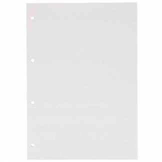 Bantex standardblok A4 ulinjeret sidelimet