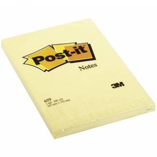 Post-it 3M 102 x 152 mm blok i neongul 