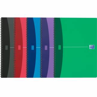 Oxford Urban Mix notesbog A4 kvadreret assorteret 