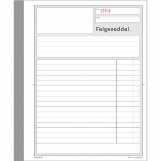Mayland følgeseddel 148x200mm 