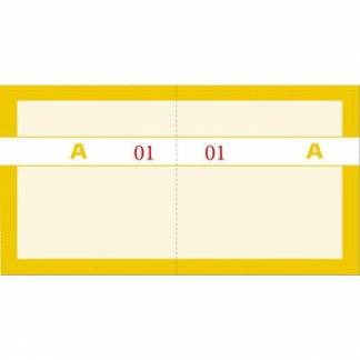 Mayland kuponbog med 2 x 100 blade i gul 