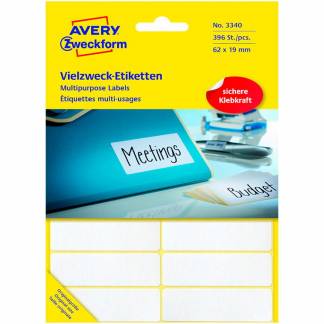 Avery L3340 etiketter 62x19mm 396 stk 