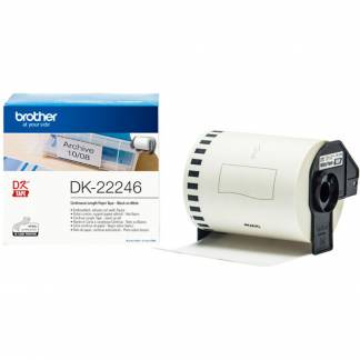 Brother papiretiket 103mmx30m hvid 