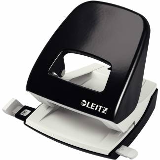 Leitz 5008 hulapparat med anlægsskinne sort 