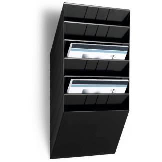 Durable FLEXIBOXX bakkesystem m/6 fag A4 tværformat sort 