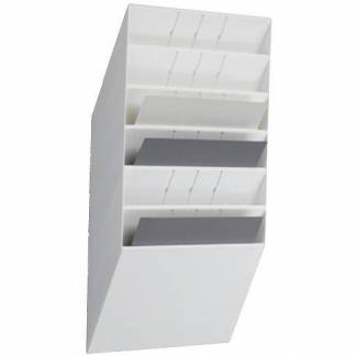 Durable FLEXIBOXX bakkesystem med 6 tværformat rum i hvid 