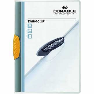 Durable Swingclip klemmappe A4 30 ark gul 