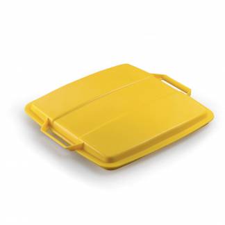 Durable l&aring;g til affaldsspand Durabin 90 L i farven gul 