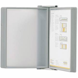 BNT registersystem v&aelig;gmodel D t/10 lommer A4 gr&aring; 