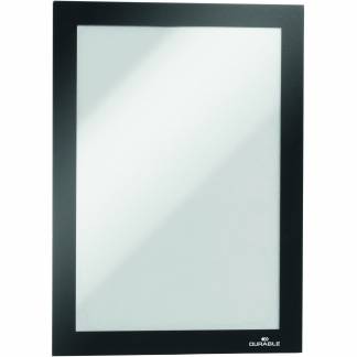 Durable Duraframe selvklæbende magnetramme A5 sort 2stk 