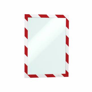Durable Duraframe Security magnetramme A4 rød/hvid 