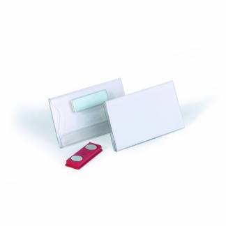 Durable 40 x 75 mm kongresmærke med magnet 