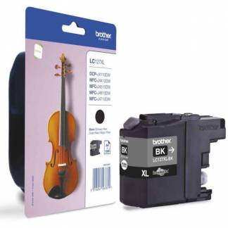 Brother LC-127XLBK Sort Bl&aelig;kpatron, 1.200 sider