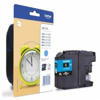 Brother LC-125XLC Cyan Bl&aelig;kpatron, 1.200 sider