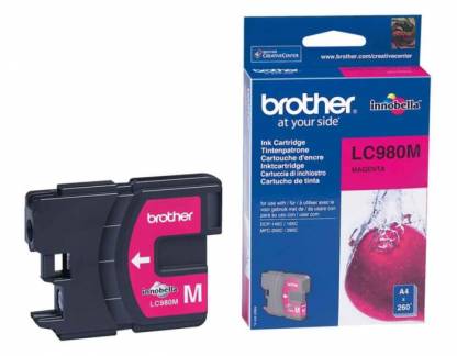 Brother LC980M Magenta Bl&aelig;kpatron, 260 sider