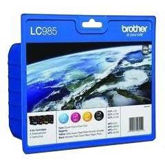 Brother LC 985VALBPDR Sort Gul Cyan Magenta Blæk