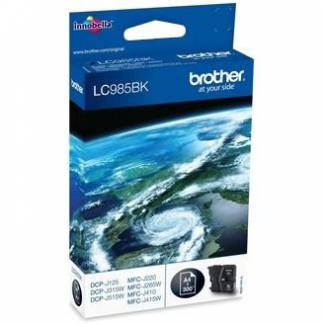 Brother LC985BK Sort Bl&aelig;kpatron, 300 siden