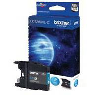 Brother LC1280XLC Cyan Bl&aelig;kpatron, 1.200 sider