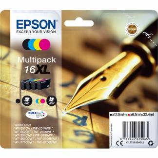 Epson T1636 Multipakke Bl&aelig;kpatron, 32 ml