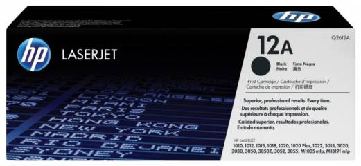 HP 12A Q2612A Sort Lasertoner, 2.000 sider 
