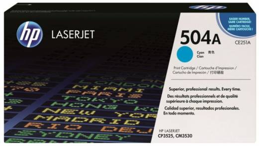 HP 504A CE251A Cyan Lasertoner, 7.000 sider 