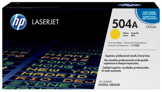 HP 504A CE252A Gul Lasertoner, 7.000 sider