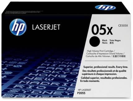 HP 05X CE505XD Sort Lasertoner, 2 x 6.500 sider 