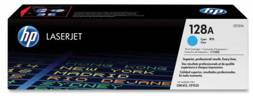 HP 128A CE321A Cyan Lasertoner, 1.300 sider