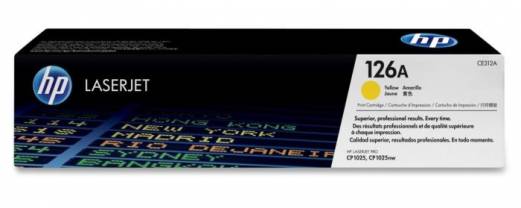 HP 126A CE312A Gul Lasertoner, 1.000 sider