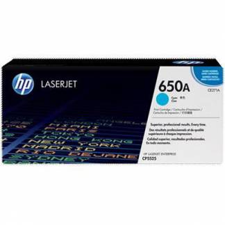 HP 650A CE271A Cyan Lasertoner, 15.000 sider