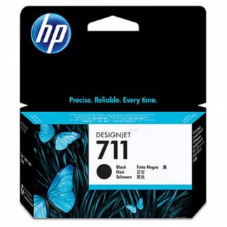 HP 711 CZ133A Sort Bl&aelig;kpatron, 80 ml