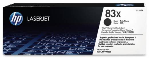 HP 83X CF283X Sort Lasertoner, 2.500 sider 