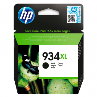 HP 934XL C2P23AE Sort Bl&aelig;kpatron, 1.000 sider