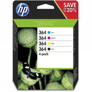 HP 364 N9J73AE Multipakke Bl&aelig;kpatron, 300 sider