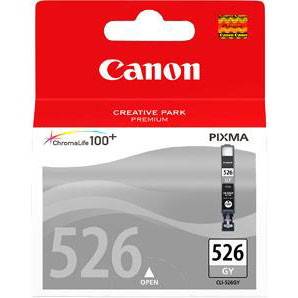 Canon CLI-526GY Gr&aring; Bl&aelig;kpatron, 170 sider
