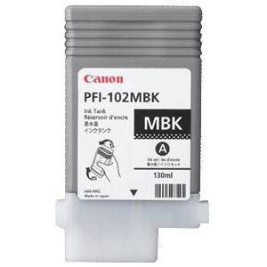 Canon PFI-102MBK 0894B001AA Mat Sort Bl&aelig;kpatron, 130 ml