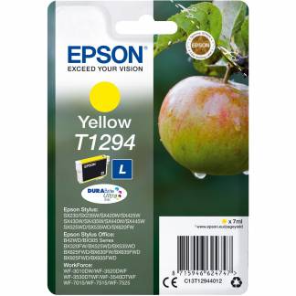 Epson T1294 C13T12944012 Gul Bl&aelig;kpatron, 545 sider