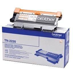 Brother TN-2220 Sort Lasertoner, 2.600 sider 