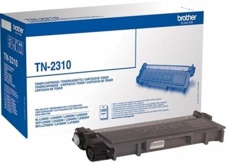 Brother TN-2310 Sort Lasertoner, 1.200 sider