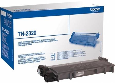 Brother TN-2320 Sort Lasertoner, 2.600 sider