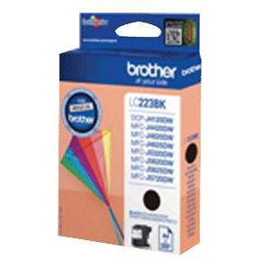 Brother LC223BK Sort Blækpatron, 550 sider 