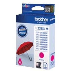 Brother LC225XLM Magenta Bl&aelig;kpatron, 1.200 sider