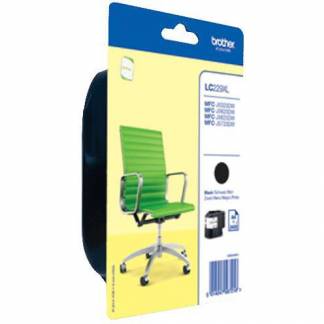 Brother LC229XLBK Sort Bl&aelig;kpatron, 2.400 sider
