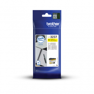 Brother LC3237Y Gul Bl&aelig;kpatron, 1.500 sider